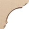 Ekena Millwork 12"W x 24"D x 24"H Classic Hughes Rough Cedar Woodgrain TimberThane Corbel, Primed Tan CORUR12X24X24HUGRCPR - alternate 5